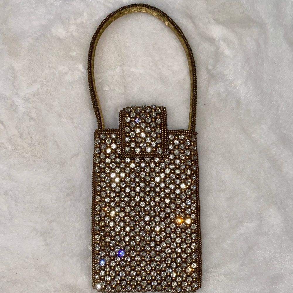 Gold Phone/Card Holder